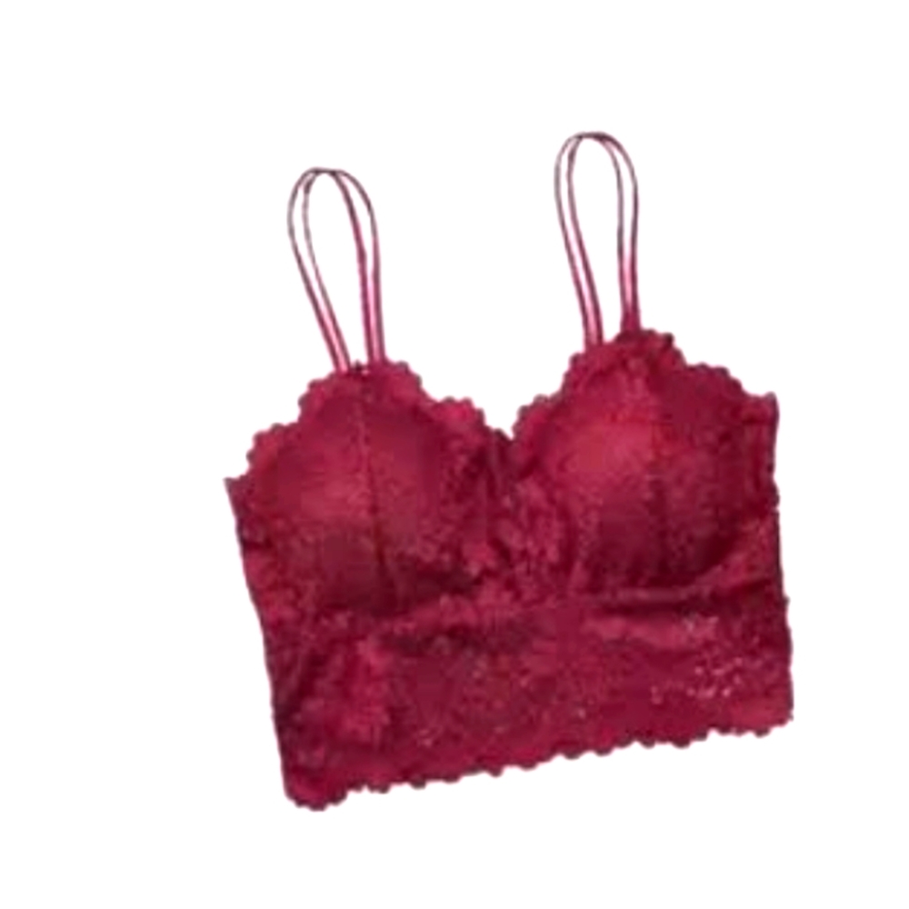 Burgundy Lace Bralette
